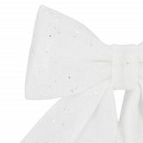 Kalėdinis kaspinas Springos CA1302, 30 cm, baltas (White)