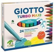 Flomasteriai Fila Giotto Turbo Maxi, 24 spalvos
