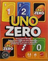 stalo zaidimas uno kortos - Mattel Games UNO Zero Kortų žaidimas JHH48 - 1 nuotrauka