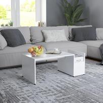 Kavos staliukas iš MDP, 90x45x35cm, baltas
