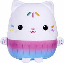 Pliušinis žaislas katė Gabby's Dollhouse Squishy Cakey Cat, mėlynas/baltas/rožinis, 30 cm
