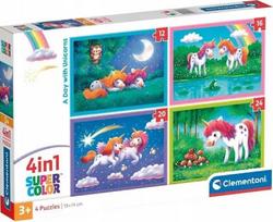 Clementoni Dėlionė Diena su vienaragiais 72 vnt. 21740