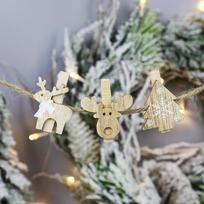 Kalėdinė dekoracija Christmas Touch CLIP-6, šviesiai ruda
