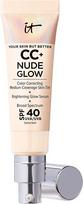 IT Cosmetics CC+ Nude Glow švytėjimą suteikiantis makiažo pagrindas SPF 40, Fair Ivory, 32 ml
