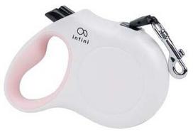 Automatinis pavadėlis Amiplay Infini Freedom, baltas/rožinis, XL