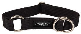 Antkaklis šunims Amiplay Cotton, juoda, 450 - 850 mm x 30 mm, XXL