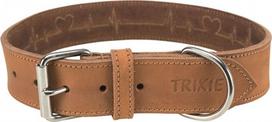 Antkaklis šunims Trixie Rustic Heartbeat, ruda, 470 - 550 mm x 40 mm, L