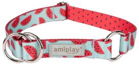 Antkaklis šunims Amiplay BeHappy, mėlyna/raudona, 350 - 500 mm x 25 mm, L