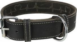 Antkaklis šunims Trixie Rustic Heartbeat, juoda, 550 - 650 mm x 40 mm