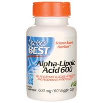 DOCTOR'S BEST Alfa lipoinė rūgštis 600 mg, 60 kapsulių