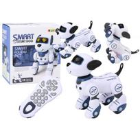 nuotoliniu budu valdomas robotas - Lean Toys Interaktyvus nuotoliniu būdu valdomas robotas šuo Mėlynas (Blue) - 1 nuotrauka