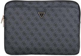 Guess Sleeve 4G Zipper Pocket Triangle Logo 14" Laptop Bag - Black