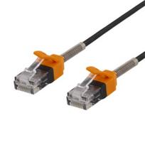 tinklo kabelis 2m - DELTACO GAMING Cat6a, U/UTP, 500MHz, 2m, juodas / GAM-036 - 1 nuotrauka