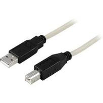 deltaco type 2 - DELTACO USB 2.0 "A-B", 2.0m, baltas-juodas / USB-218 - 1 nuotrauka