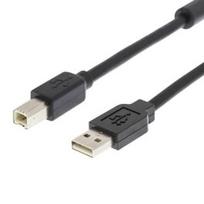 DELTACO USB 2.0 "A-B", 10m, aktyvus, juodas / USB-EX10M