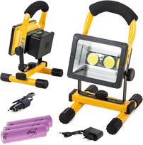 halogenine lempa - Pakraunamas darbo šviestuvas 30W, IP65, Juodas (Black) - 1 nuotrauka