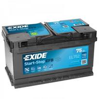 akumuliatorius starteris - EXIDE EL752 12V 75Ah 730A D+ - 3 nuotrauka