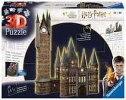 Ravensburger 3D dėlionė Hario Poterio Hogvartso pilis - Astronomijos bokštas Nakties leidimas 11551, 540 vnt.