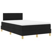 ciuzinys 120x190 cm - vidaXL Krovinių lova su čiužiniu 120x190 cm Juoda (Black), Maža dvigulė, Audinys - 4 nuotrauka