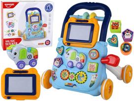 Lean Toys Interaktyvus Stumdukas „Muzikinis Vaikštukas su Piešimo Lenta“, Mėlynas (Blue)
