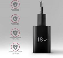 18w ikroviklis - MOBILE CHARGER WALL USB 18W/1PORT BLACK ACU-QC18 AXAGON - 5 nuotrauka