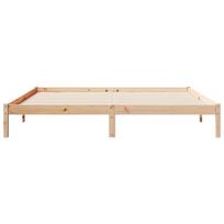 ciuziniai 200x220 - vidaXL Lovos rėmas be čiužinio, natūrali (Natural), 200x220 cm, pušies masyvas - 4 nuotrauka