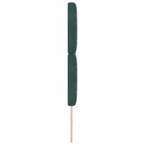 miegamojo lova 160 cm zalia - vidaXL Lovos galvūgalis su kristalų mygtukais, tamsiai žalias (Dark Green), 160 cm, aksomas - 5 nuotrauka