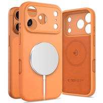apple 17 - Tech-Protect iPhone 17 Pro Max Silicone Case with MagSafe - Oranžinis (Cosmic Orange) - 1 nuotrauka