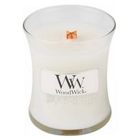 WoodWick Scented candle vase Linen 85 g