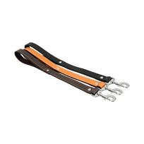 Šuns pavadėlis Zolux Leather Lined, rudas, 1 m x 16 mm