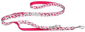 Šuns pavadėlis Amiplay Be Happy 7in1 Watermelon, rožinis/šviesiai mėlynas, L, 1-2 m x 25 mm