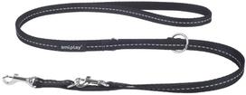 Šuns pavadėlis Amiplay Reflective, juodas, 1-2m x 1cm