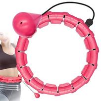 Masažuojantis gimnastikos lankas Smart Hula Hoop HHP007 rožinis (Pink)