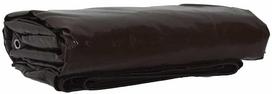 vidaXL Tentas 3x3 m, rudas (Brown), 650 g/m², drobė su PVC danga