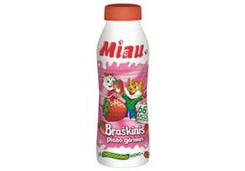 Braškinis pieno gėrimas MIAU, 2,3% rieb., 450 ml