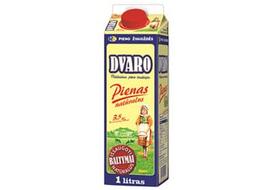 Natūralus DVARO pienas, 3,5% rieb., 1 l