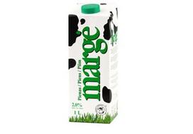 UAT pienas MARGĖ, 2% rieb., 1 l