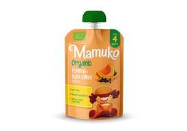 Ekol.moliūgų ir juodųjų serbentų tyrelė MAMUKO nuo 4 mėn., 100 g