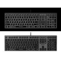 usb klaviatura - A4Tech FSTYLER FX60H Balta su apšvietimu (White Backlit) Klaviatūra - 3 nuotrauka