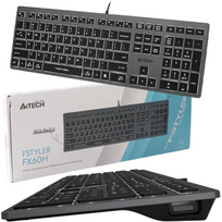 usb klaviatura - A4Tech FSTYLER FX60H Balta su apšvietimu (White Backlit) Klaviatūra - 7 nuotrauka