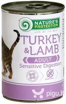 NATURES PROTECTION Sensitive Digestion Z Indykiem I Jagnięciną 400 g