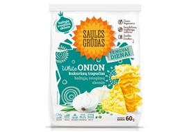 Baltųjų svogūnų skonio MINI kukurūzų trapučiai SAULĖS GRŪDAS, 60 g