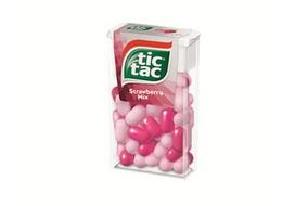 Braškių skonio saldainiai TIC TAC, 18 g