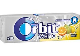 Kramtomoji guma ORBIT WHITE FRUIT, 14 g