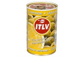 Žaliosios alyvuogės ITLV su citrinų įdaru, 300 g