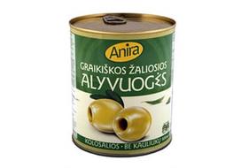 Graikiškos žaliosios alyvuogės ANIRA be kauliukų, 820 g