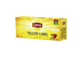 Juodoji arbata LIPTON YELLOW LABEL TEA, 25 vnt.