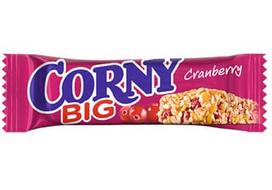 Javainių batonėlis CORNY BIG su spanguolėmis, 50 g