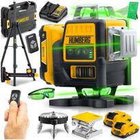 4d lazeris nivelyras - Humberg HM-171 Kryžminis lazeris su dėklu ir trikojais, žalias (Green) - 1 nuotrauka