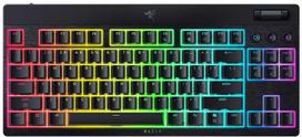 klaviaturos yellow switches - Razer BlackWidow V4 Žemo Profilio Tenkeyless HyperSpeed, Geltona (Yellow), US - 1 nuotrauka
